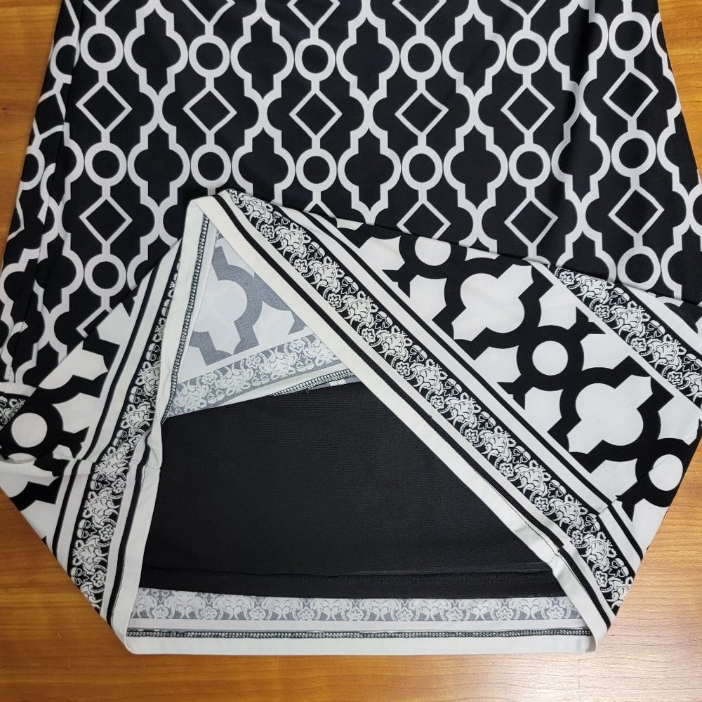 International Concepts Border Print Dress - S - Picture 3 of 5